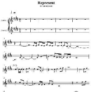 小提琴谱 | Represent 二重奏 DJ OKAWARI