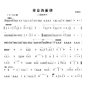 二胡谱 | 青春的旋律 段启星