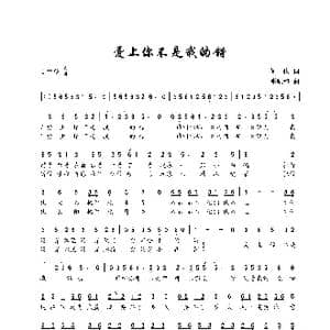 爱上你不是我的错_歌谱投稿_词曲:何也 邓融和