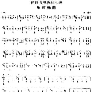 琵琶谱 | 龟兹舞曲 琵琶考级教材七级 杨静