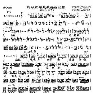 金玉奴 花烛夜勾起我绵绵长恨_歌曲简谱_词曲:暂无 恒流星制谱