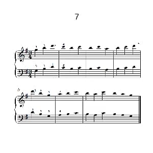 一.非连音练习7 钢琴谱