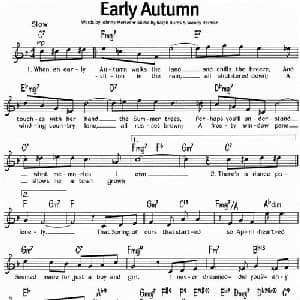 蓝调音乐:Early Autumn_外国歌谱