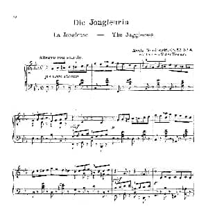 Die Jongleurin Op.52 No.4 钢琴谱 莫里兹 莫什科夫斯基