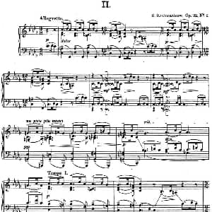 拉赫玛尼诺夫 钢琴前奏曲13 降B小调 Op.32 No.2 钢琴谱 拉赫玛尼诺夫