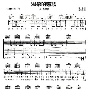 温柔的慈悲 吉他谱 阿桑 林敏 陈小霞