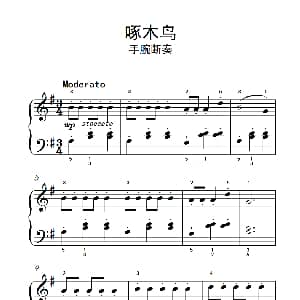 啄木鸟 钢琴谱