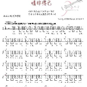 情非得已 吉他谱 林子泓