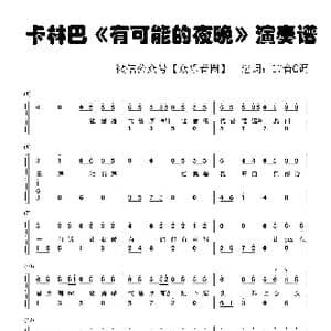 有可能的夜晚_歌谱投稿