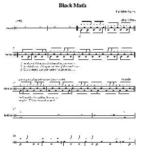 Black Math 鼓谱