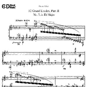 12 Grand Etudes S.137 钢琴谱 弗兰茨 李斯特