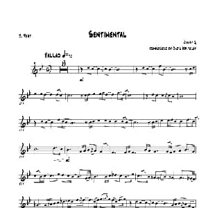 萨克斯谱 | Sentimental Bb Pary