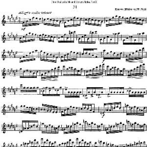 长笛曲谱 | 斯勒新老风格长笛练习重奏曲 第二部分 NO.34 Siegfried Thiele S. 斯勒