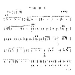 琵琶谱 | 竹楼琴声 曾庆蓉