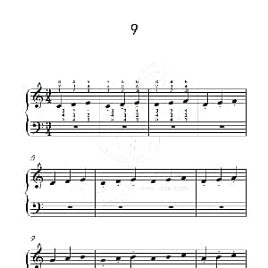 跳音练习 9 钢琴谱