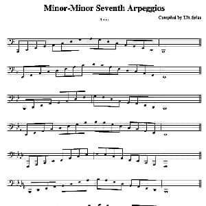 Minor Minor 7th Arpeggios Tuba 大号练习教材选曲