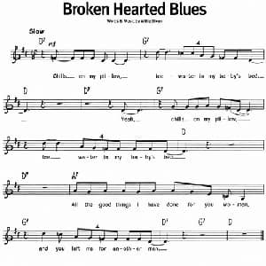 蓝调音乐:Broken Hearted Blues_外国歌谱