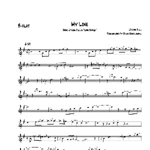 萨克斯谱 | My Love 次中音萨克斯