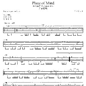 Place of Mind 吉他谱