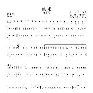 流光_歌曲简谱_词曲: 关大洲