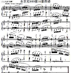 车尔尼 钢琴谱