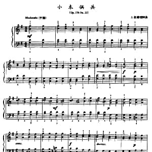 小木偶兵 钢琴谱 J 杜维诺阿曲