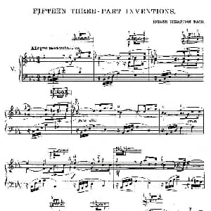 FIFTEEN THREE PART INVETIONS之舞 钢琴谱 Bach 巴赫