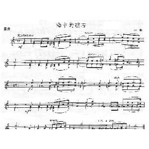 小提琴谱 | 海中的礁石 重奏