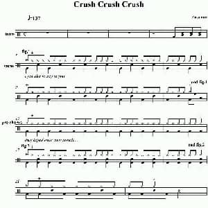 Paramore Crush Crush Crush 爵士鼓谱