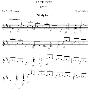 Mauro Giuliani 12 Studies,Op.48 吉他谱
