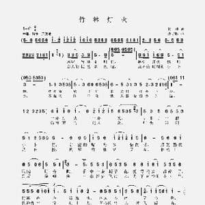 竹林灯火_歌谱投稿_词曲:徐演 聂思聪