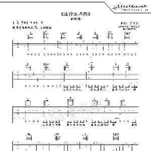 没什么不同吉他谱六线谱_歌谱投稿