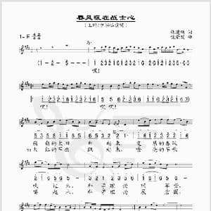 春风暖在战士心_歌谱投稿_词曲:张建新 绕荣发