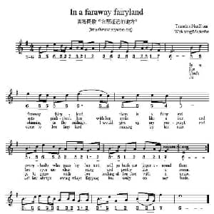In a faraway fairyland_外国歌谱