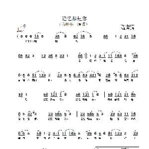 记忆都是你_歌谱投稿_词曲:黄雅文 黄仁清