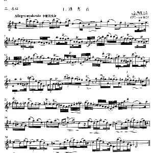 长笛曲谱 | 随想曲 A 斯塔米茨