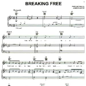 BREAKING FREE 美国 _外国歌谱