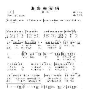 海岛夫妻哨_歌曲简谱_词曲:叶连军 鲁新华