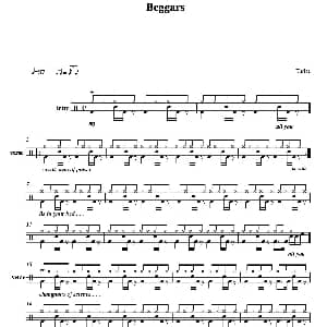 Beggars 鼓谱