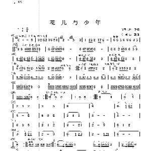 花儿与少年_歌曲简谱_词曲: 陈国忠 组合整理