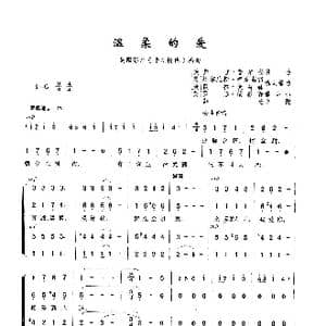 温柔的爱_歌曲简谱