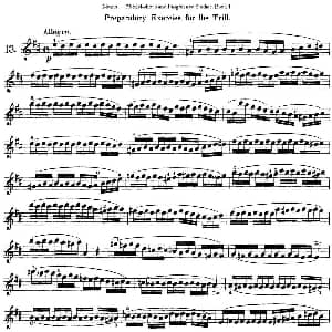 小提琴谱 | 马扎斯小提琴练习曲 Op.36 第一册 特殊练习曲 13