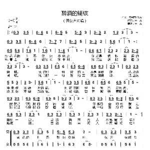 醉酒的蝴蝶_歌曲简谱_词曲:齐剑英/天恩 天恩