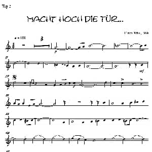 Macht Hoch Die Tru… 第二长号分谱