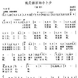 我是傣家的小卜少_民歌简谱_词曲:李幼容 屠冶九