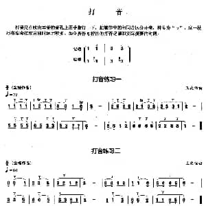 葫芦丝谱 | 葫芦丝基本技巧练习曲 打音