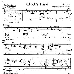 Chick's Tune 钢琴谱