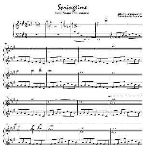 Springtime 春时 钢琴谱 城之内 美莎