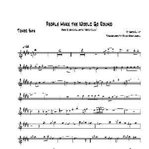 萨克斯谱 | People Make The World Go Round 次中音萨克斯