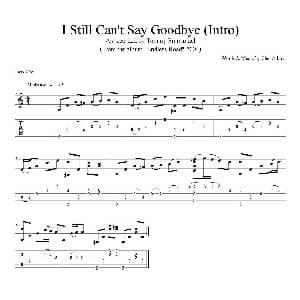 tommy emmanuel i still cant say goodbye 吉他谱